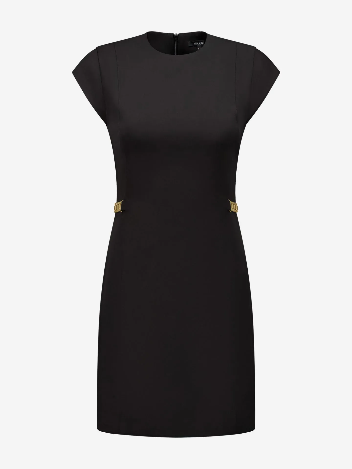 Nikkie Aansluitende Jurk Met Ketting Details Bij De Taille