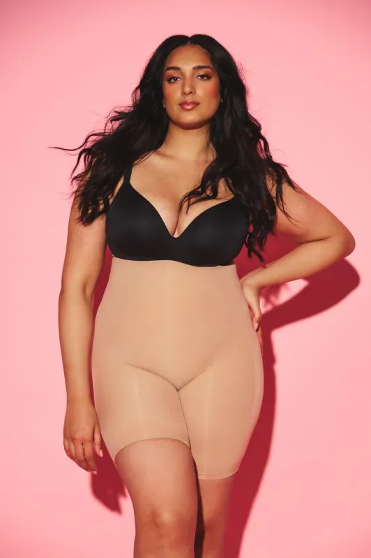 nikkie Aansluitende shaping shorts met antislip rand