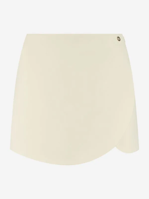 nikkie Aansluitende skort met asymmetrische voorkant