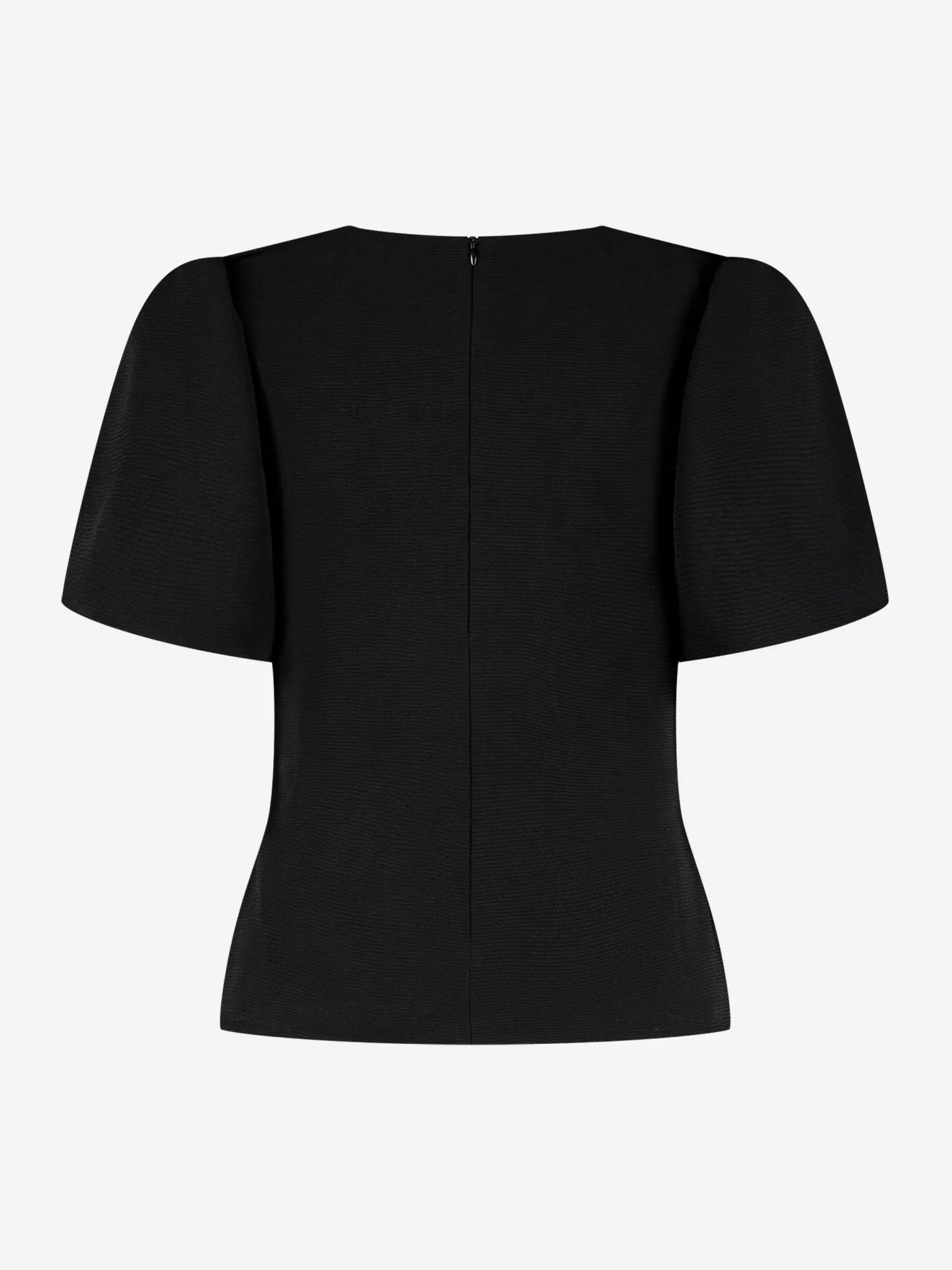 Nikkie Aansluitende Top Met Pofmouwen En Strass Detail