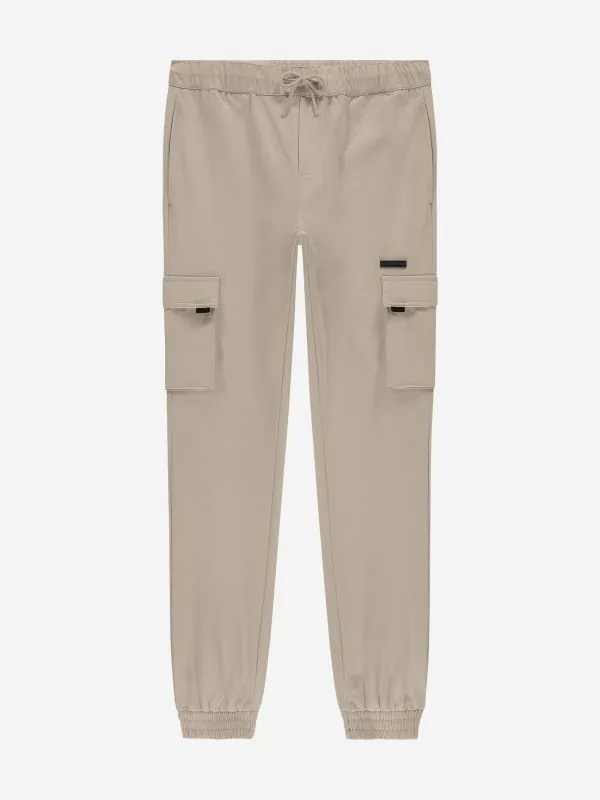nikkie Cargo broek met elastische tailleband en trekkoord