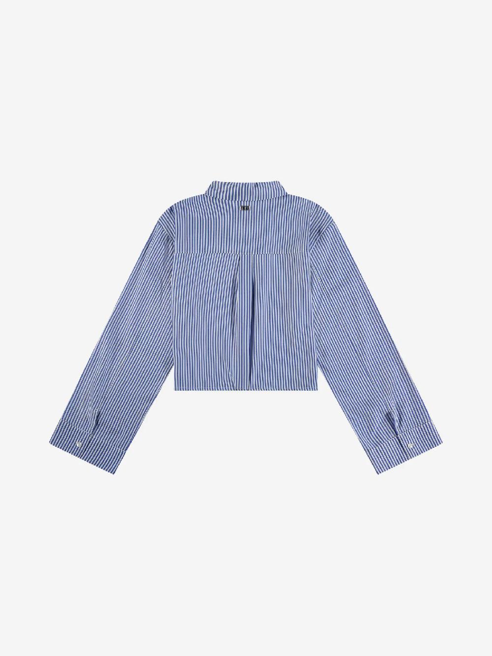 Nikkie Cropped Blouse Met Wijde Mouwen En Strass Details