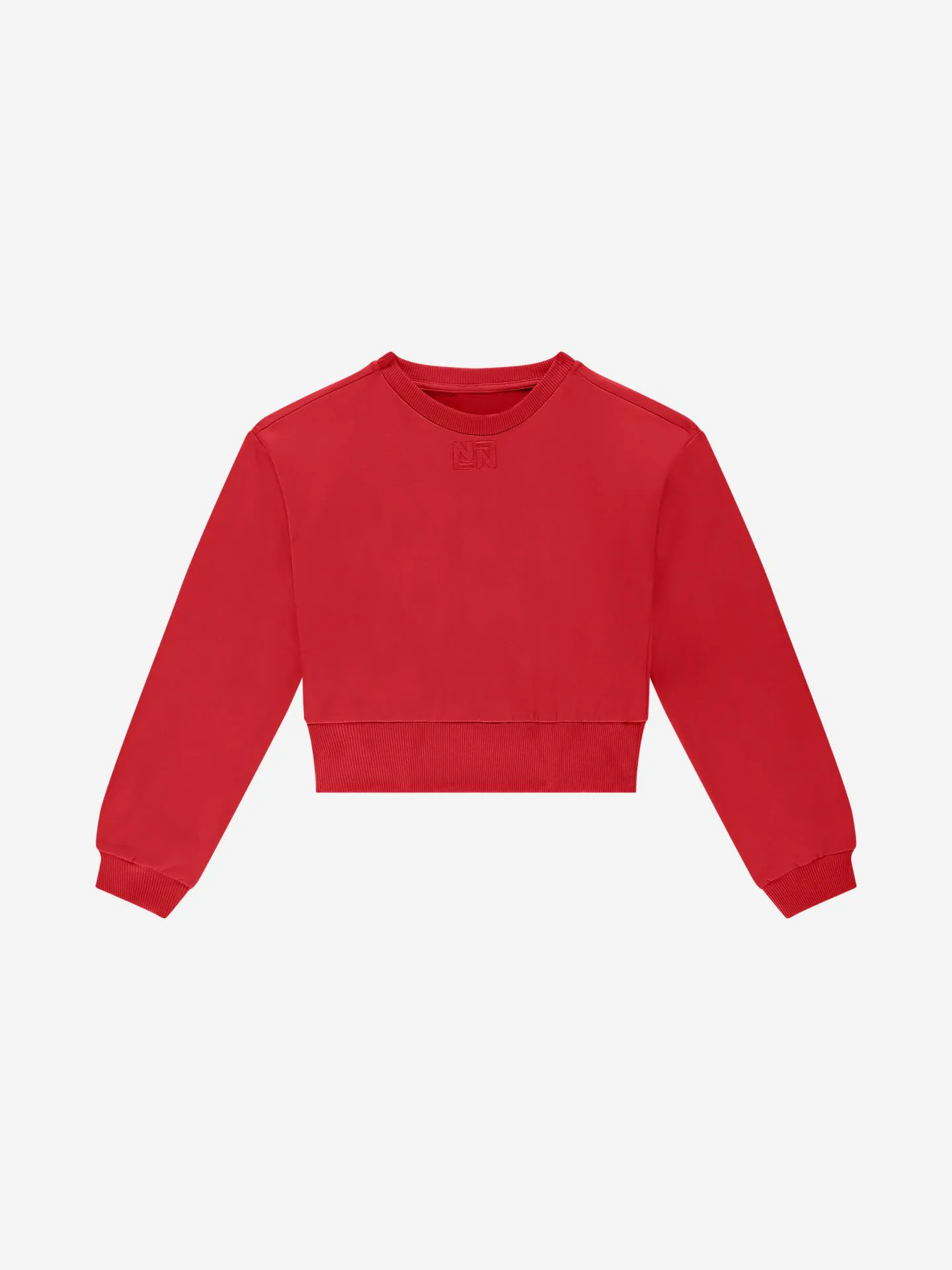 Nikkie Cropped Sweater Met Brede Elastische Tailleband