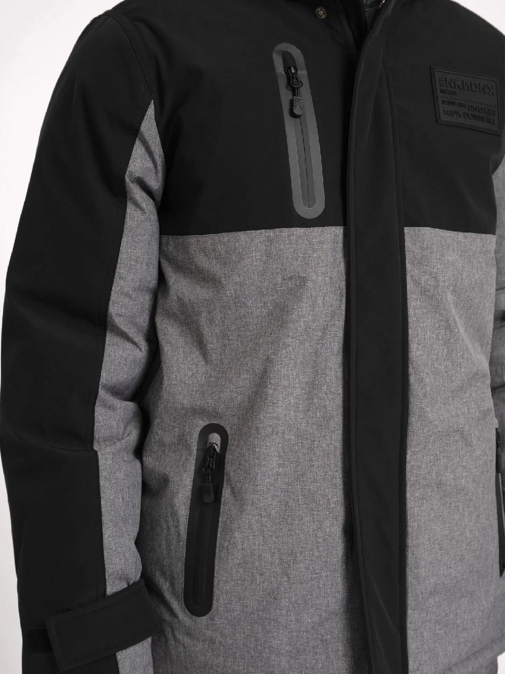 Nikkie Gemêleerde Ski Jas Met Capuchon En Kompas Trekker