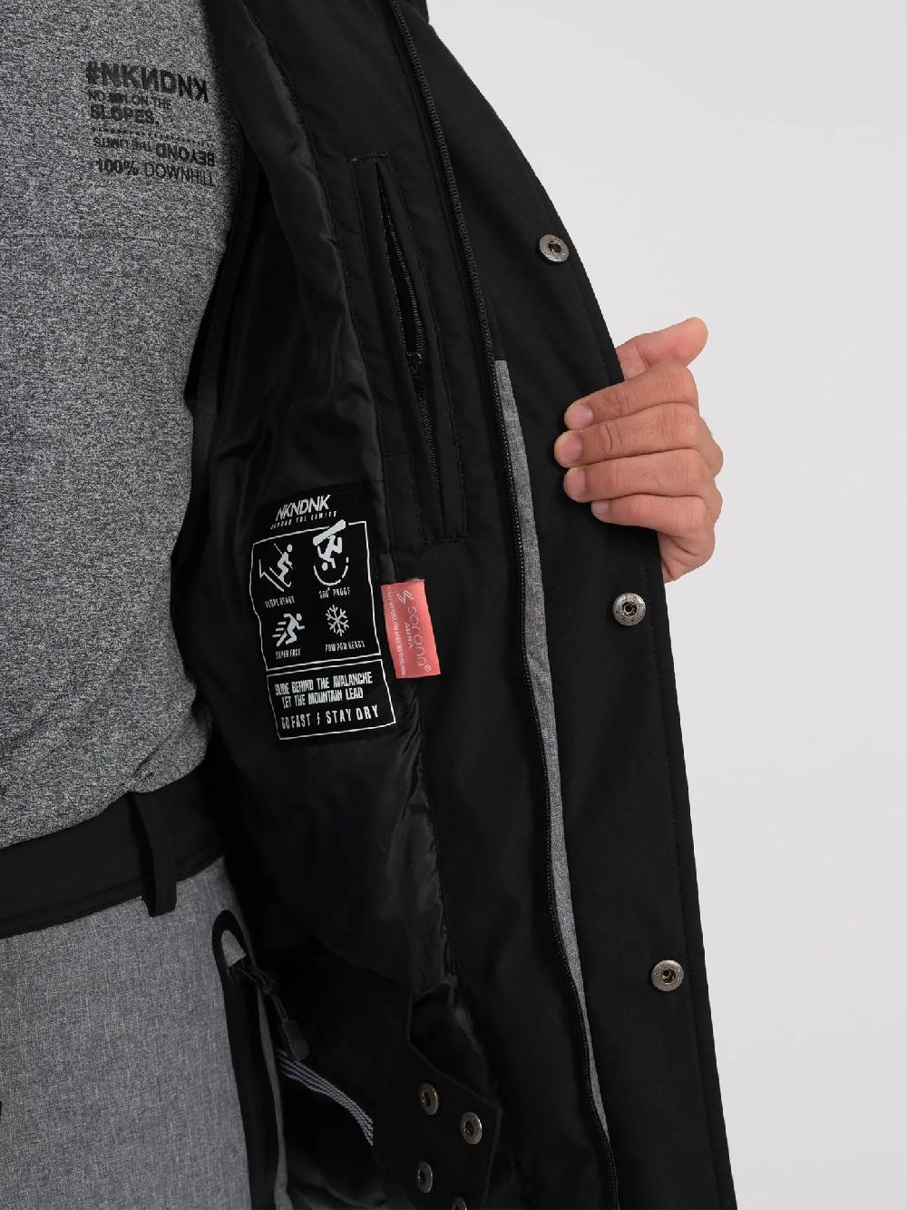 Nikkie Gemêleerde Ski Jas Met Capuchon En Kompas Trekker