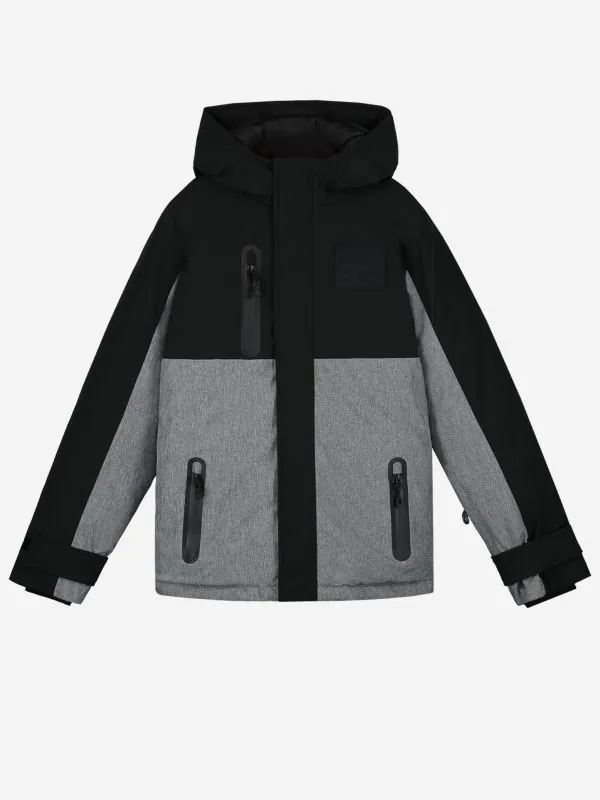 nikkie Gemêleerde ski jas met capuchon en kompas trekker