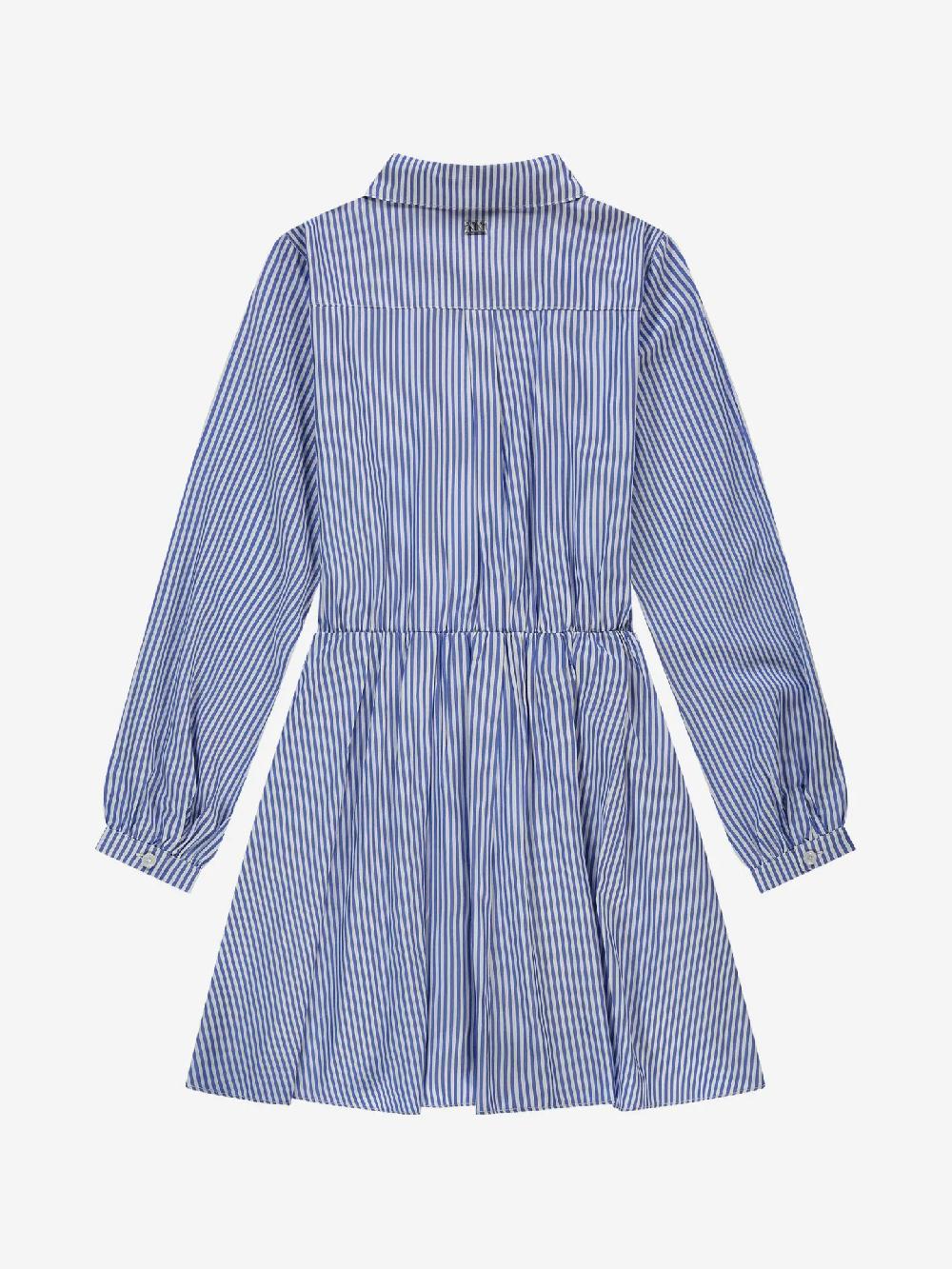 Nikkie Gestreepte A-lijn Jurk Met Elastische Tailleband