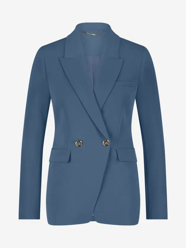 nikkie Getailleerde double-breasted blazer met N-knopen