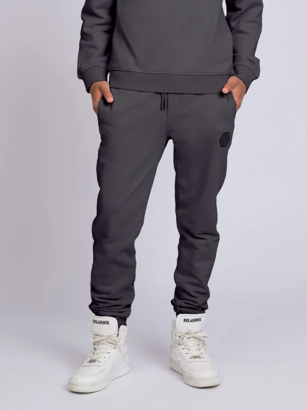 nikkie Joggingbroek met elastische tailleband en logo patch