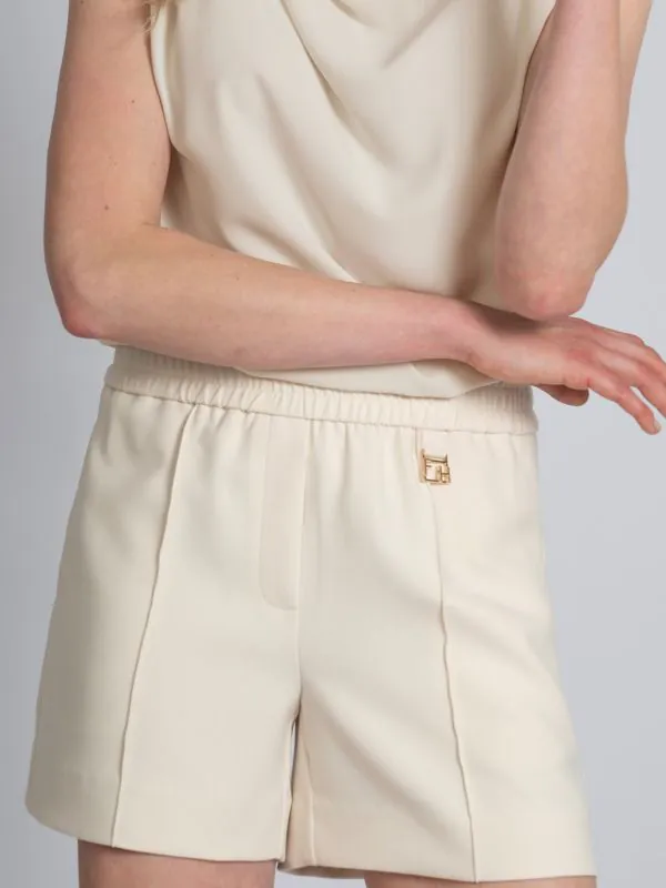 nikkie Losvallend short met elastische tailleband en logo