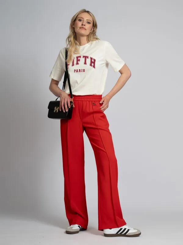 nikkie Losvallende broek met FH logo en elastische tailleband