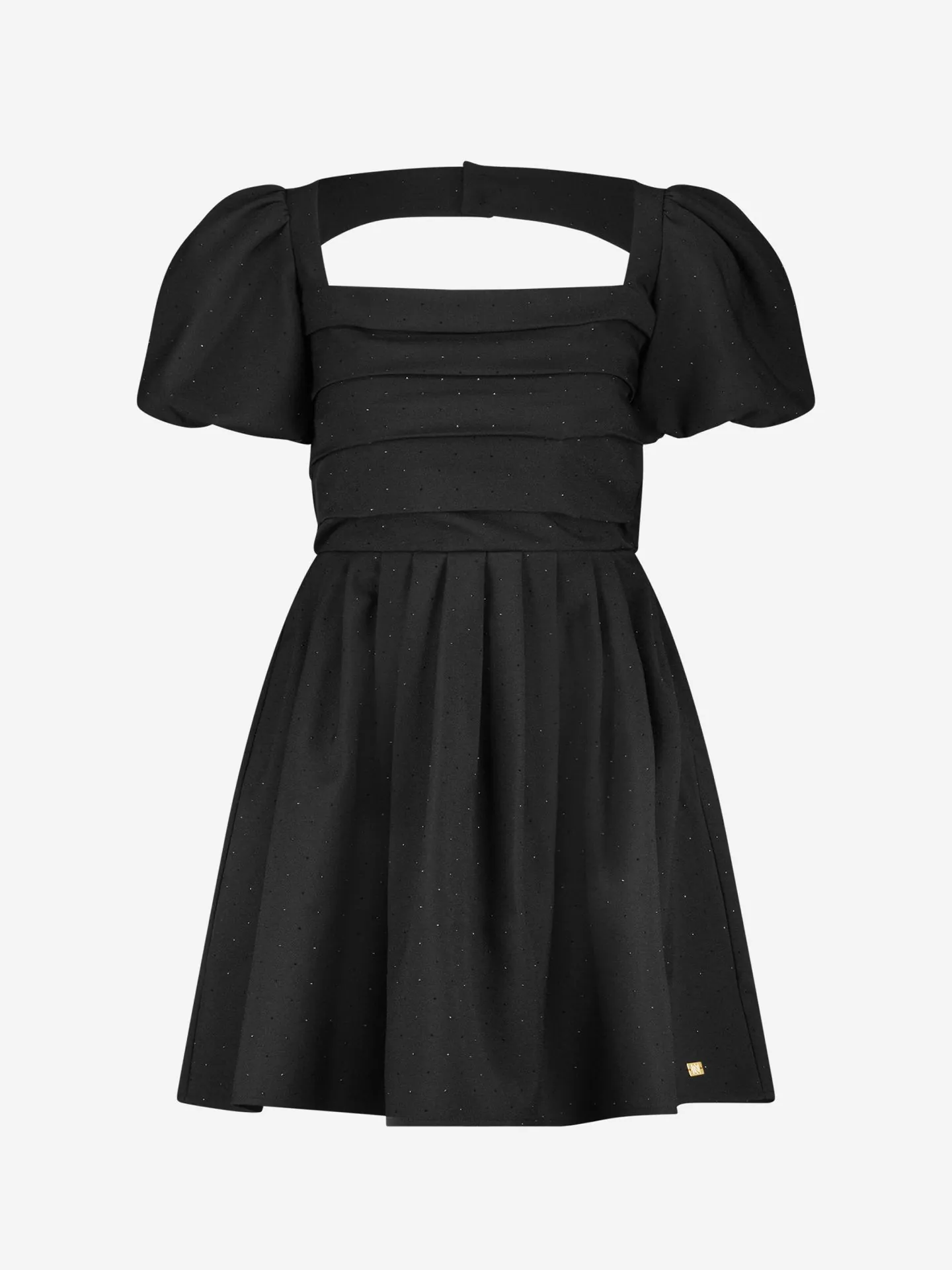 Nikkie A-lijn Jurk Met Glitters En Pofmouwen