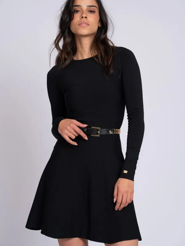 nikkie A-lijn jurk met lange mouwen