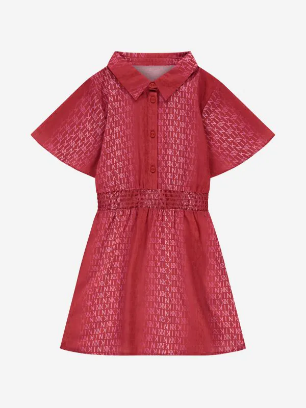 nikkie A-lijn jurk met logo print