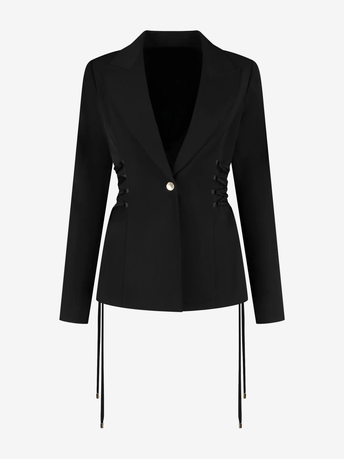 Nikkie Aansluitende Blazer Met Veter Details