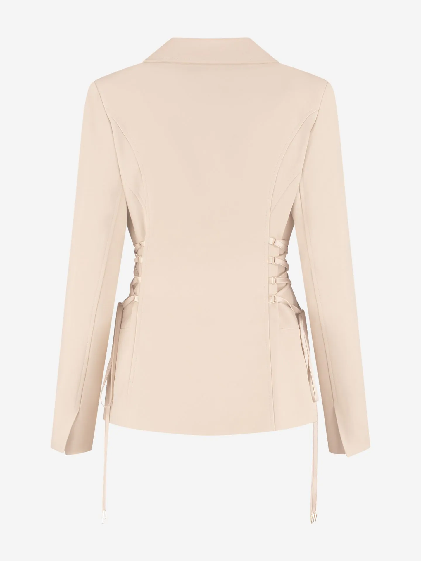 Nikkie Aansluitende Blazer Met Veter Details