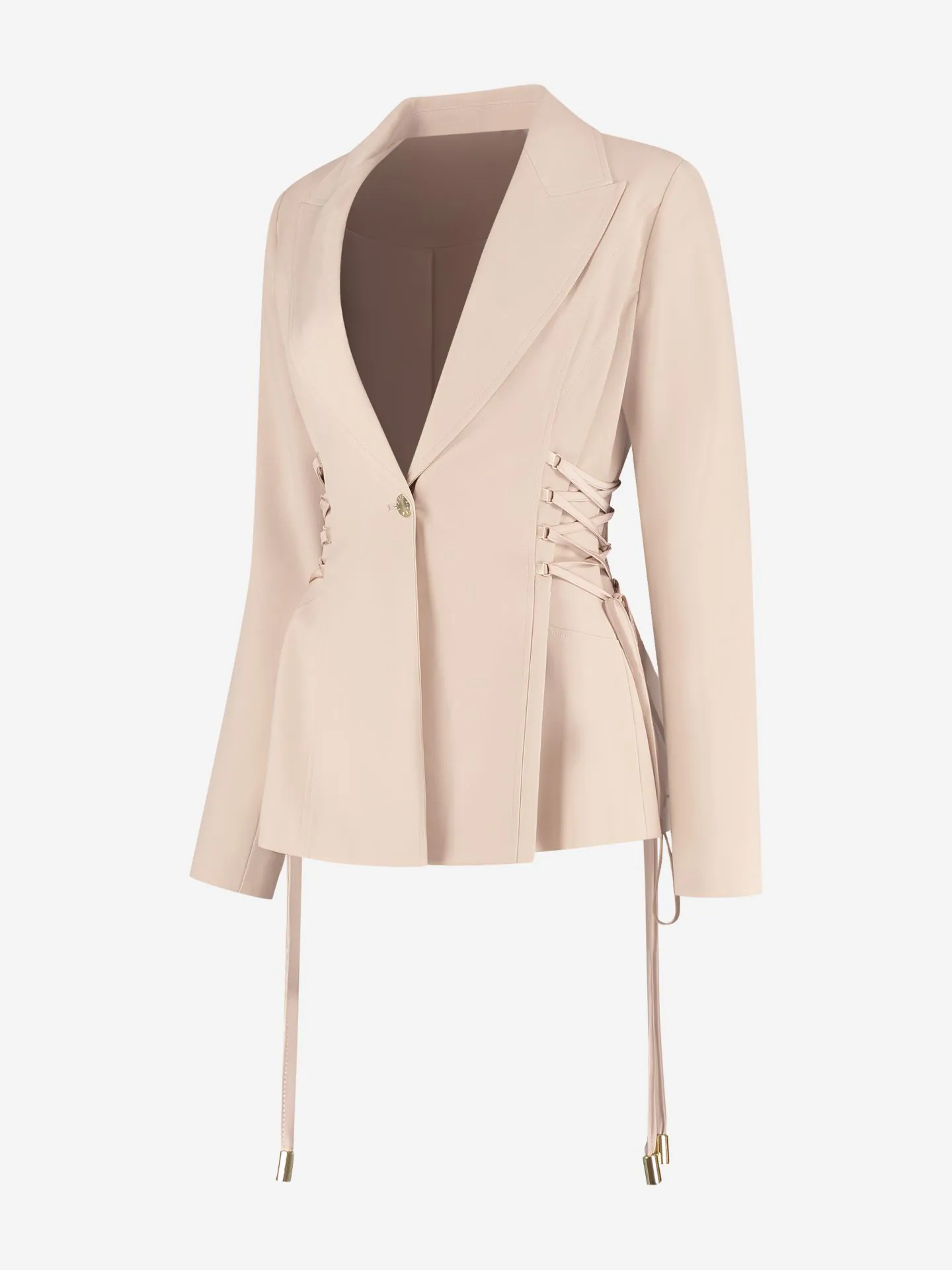 Nikkie Aansluitende Blazer Met Veter Details