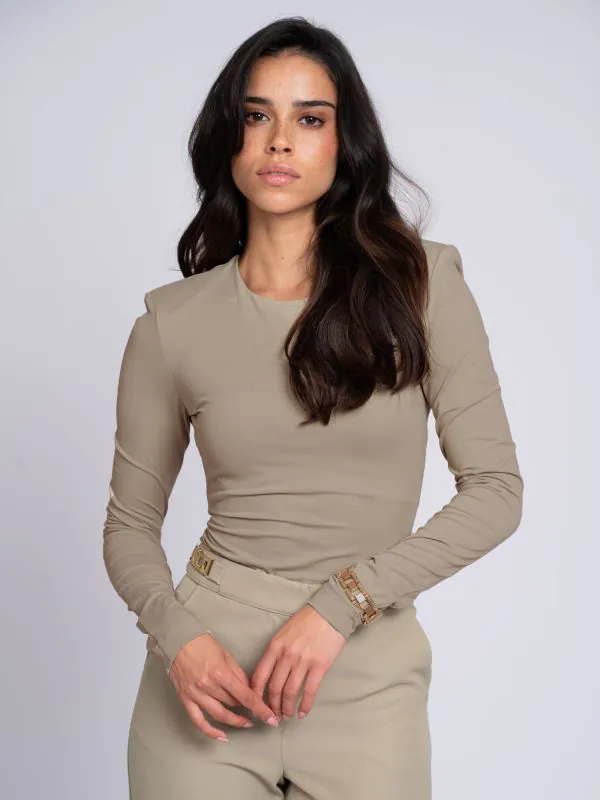 nikkie Aansluitende body met ketting detail