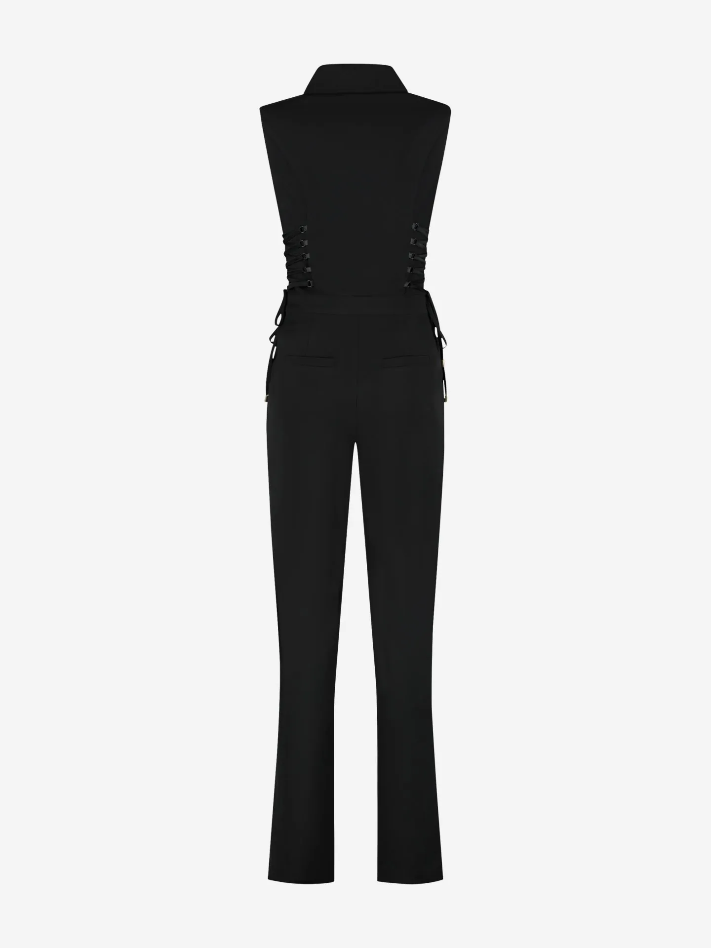 Nikkie Aansluitende Jumpsuit Met Veter Details