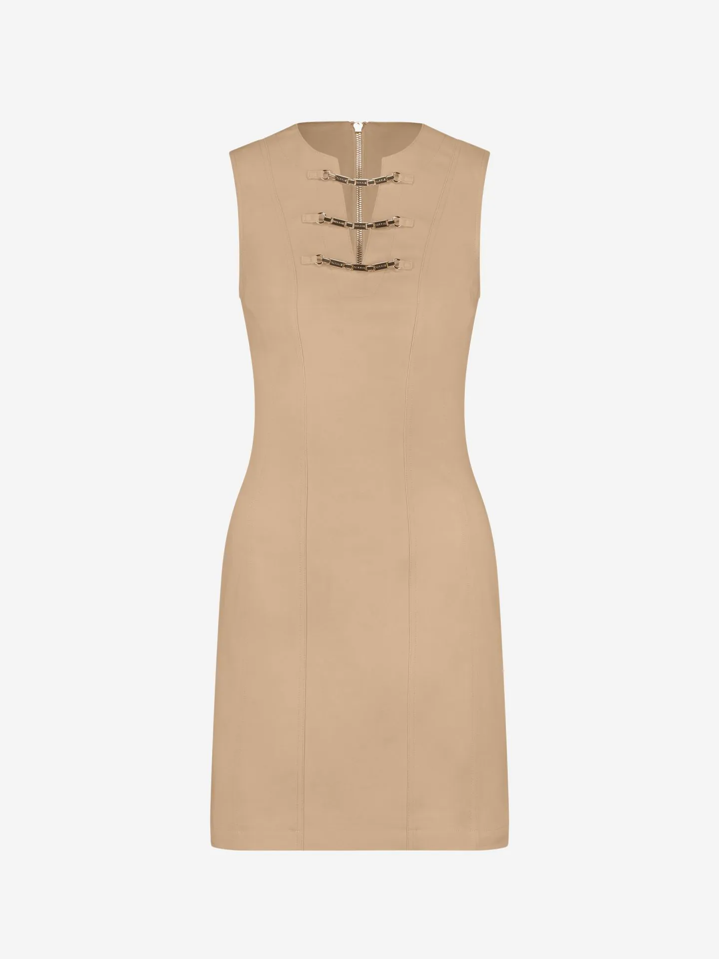 Nikkie Aansluitende Jurk Met Ketting Details