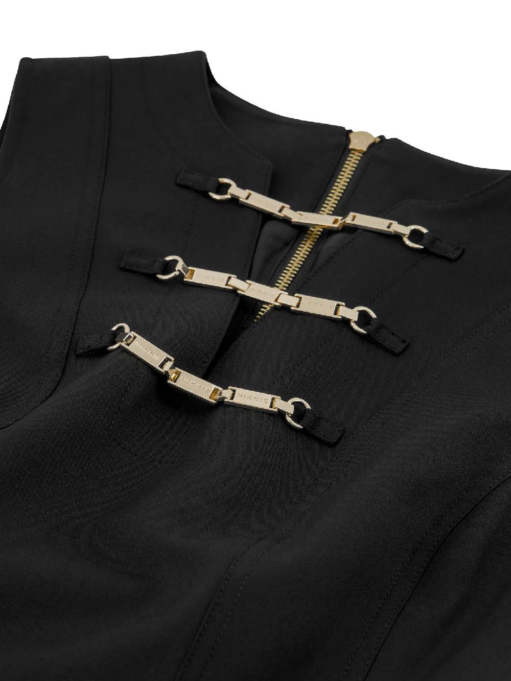 Nikkie Aansluitende Jurk Met Ketting Details