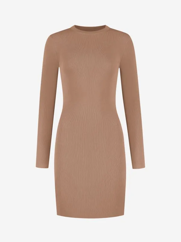 nikkie Aansluitende jurk met lange mouwen