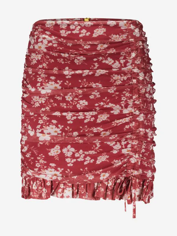 nikkie Aansluitende rok met bloemenprint