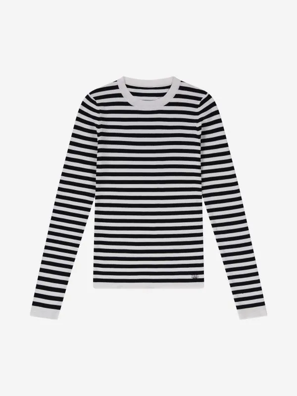 nikkie Aansluitende top met strepen