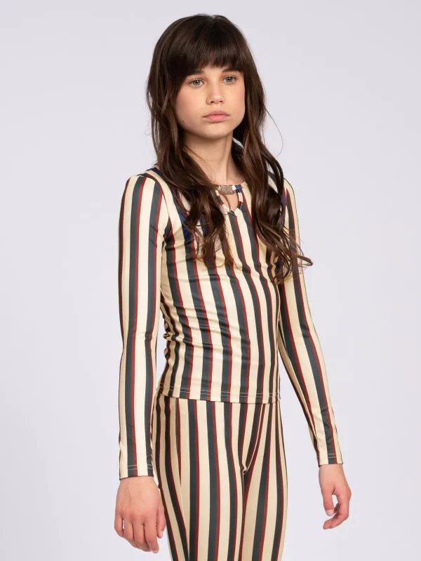 nikkie Aansluitende top met strepen