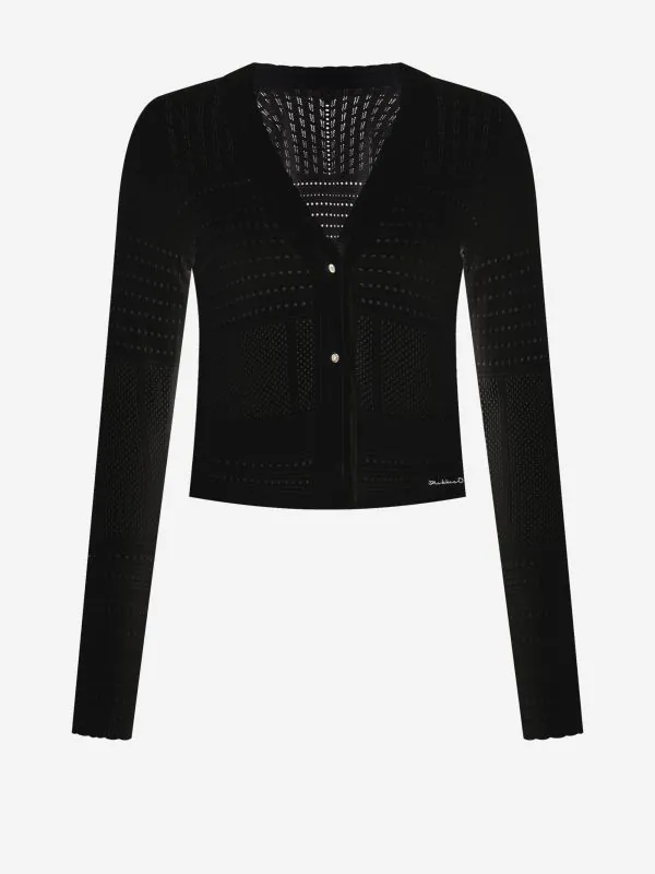 nikkie Ajour knit cardigan