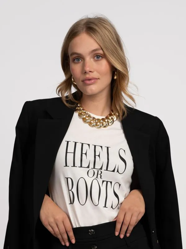 nikkie Basic T-shirt met grafische tekst