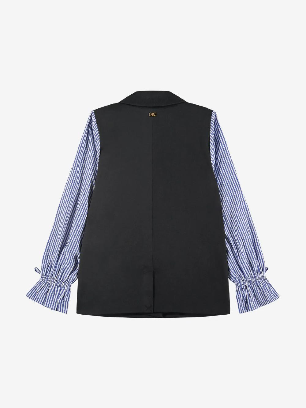 Nikkie Blazer Met Gestreepte Mouwen