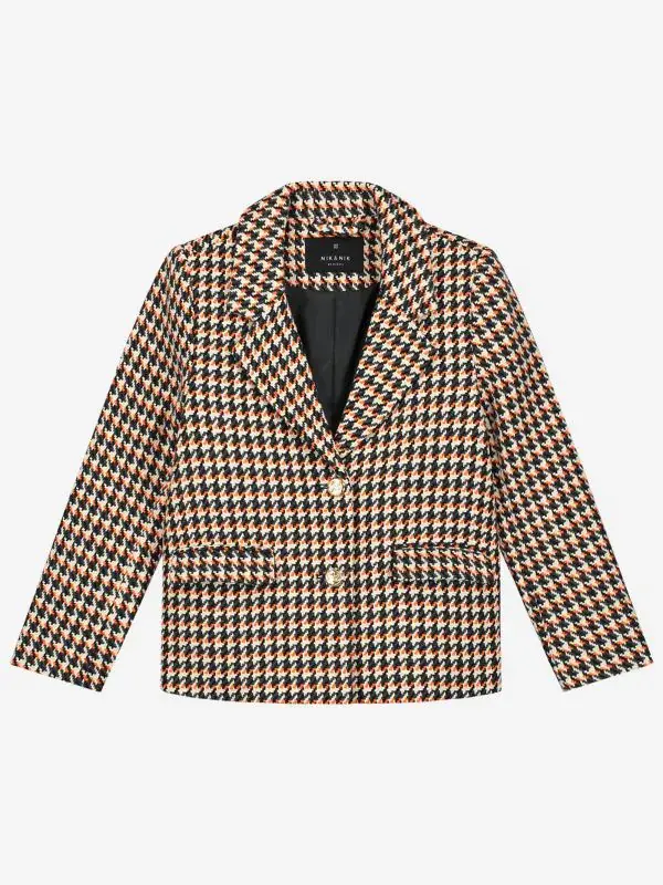 nikkie Blazer met pied-de-poule patroon