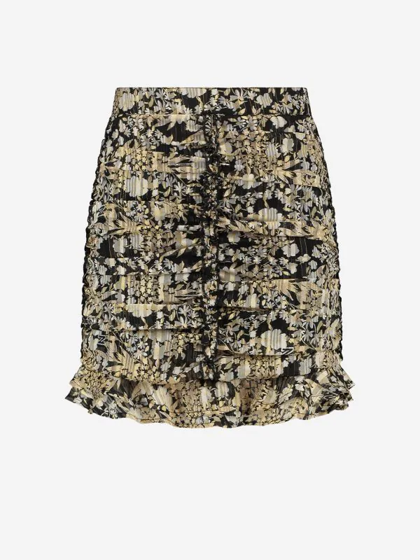 nikkie Bloemenprint rok met ruches