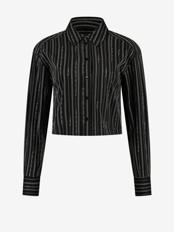 nikkie Blouse met logo patroon