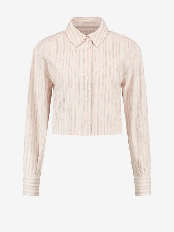 nikkie Blouse met logo patroon