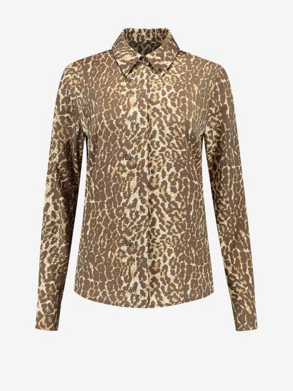 nikkie Blouse met panterprint