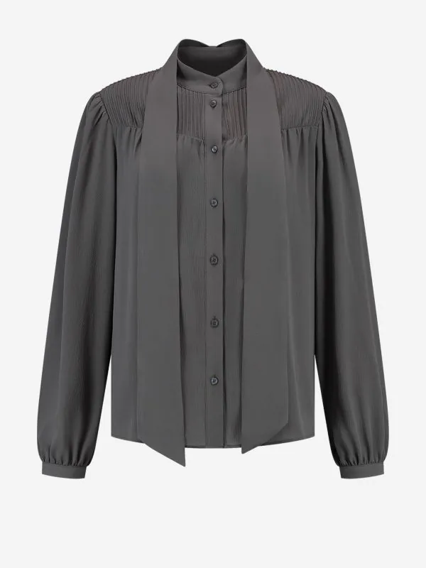 nikkie Blouse met sjaalkraag