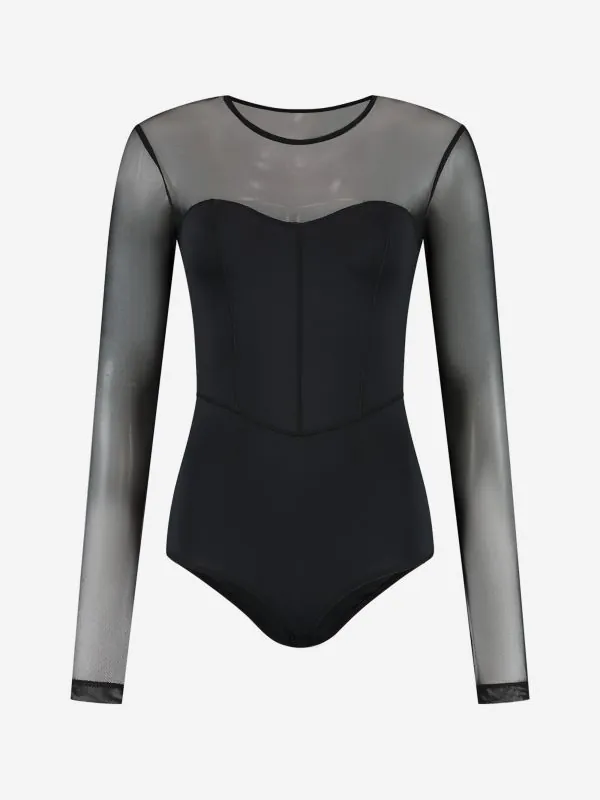 Nikkie Body Met Mesh Mouwen
