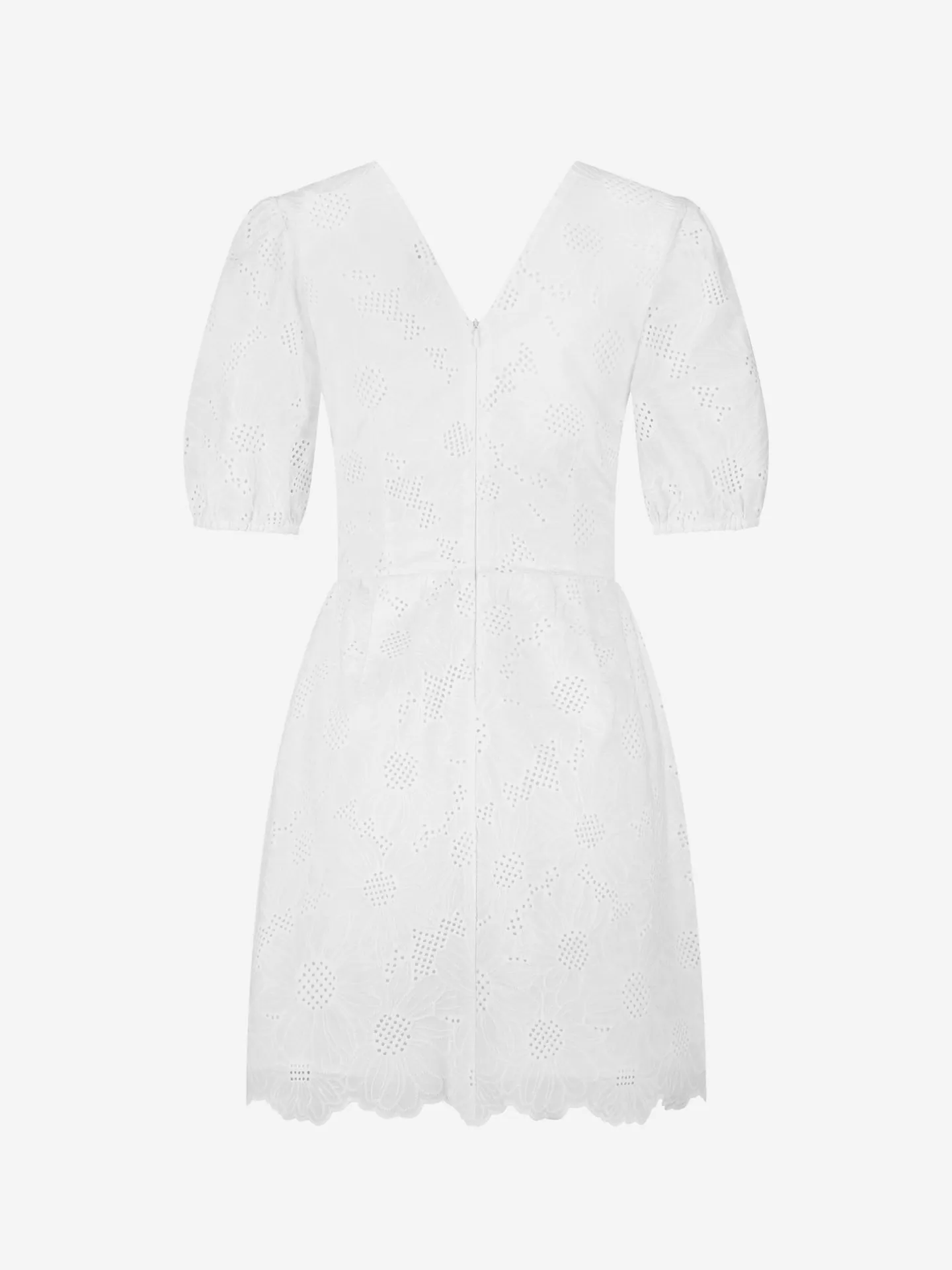 Nikkie Broderie Anglaise Jurk Met Strikdetails