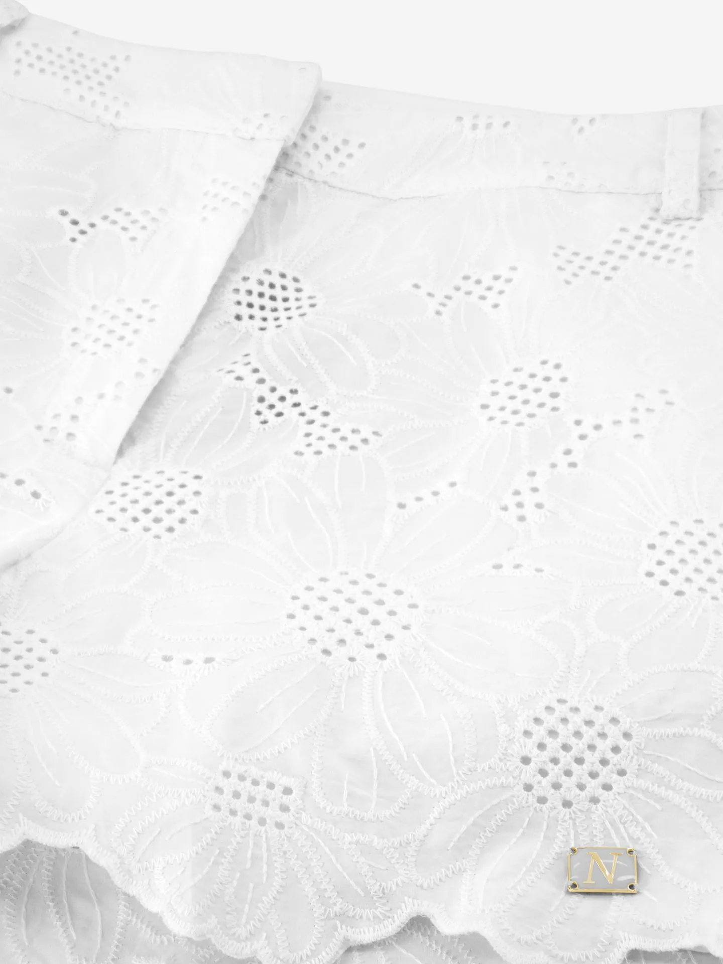 Nikkie Broderie Anglaise Short Met Bloemmotief