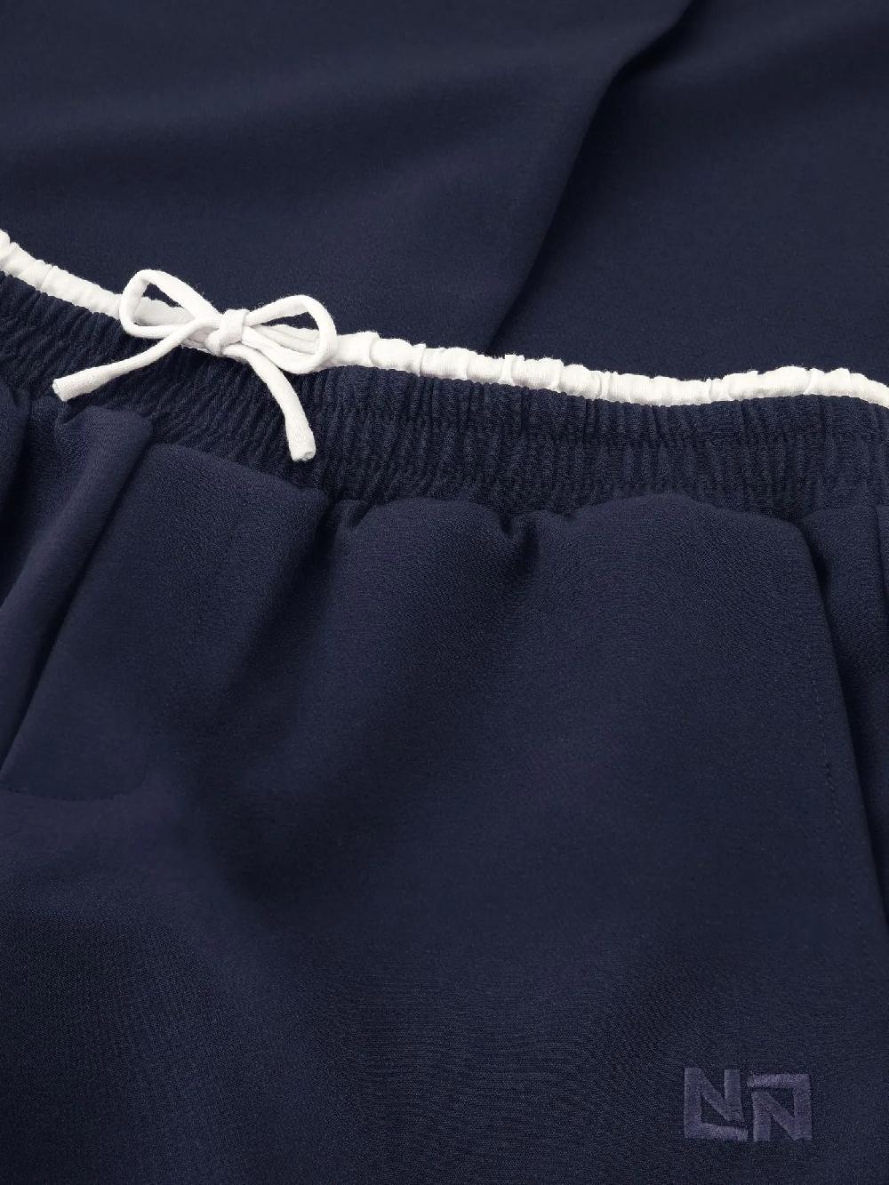 Nikkie Broek Met Dubbele Tailleband En Trekkoord