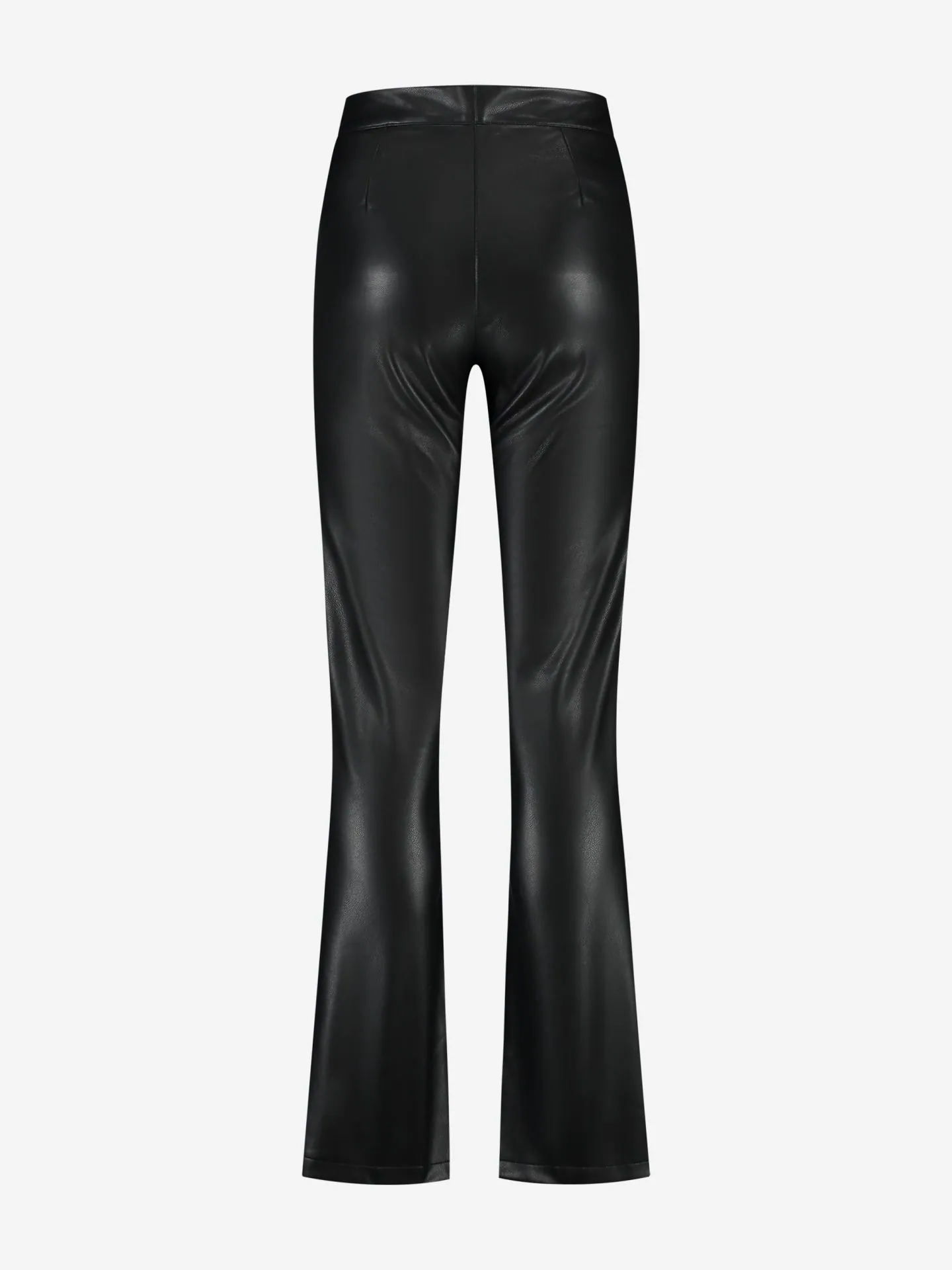 Nikkie Broek Van Imitatieleer Met Veter Detail