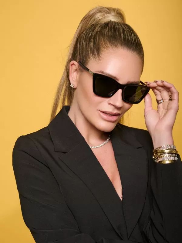 Nikkie Cat-eye Zonnebril Met Acetaat Montuur