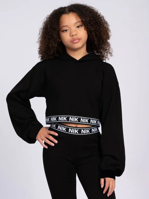 nikkie Cropped hoodie met NIK&NIK band