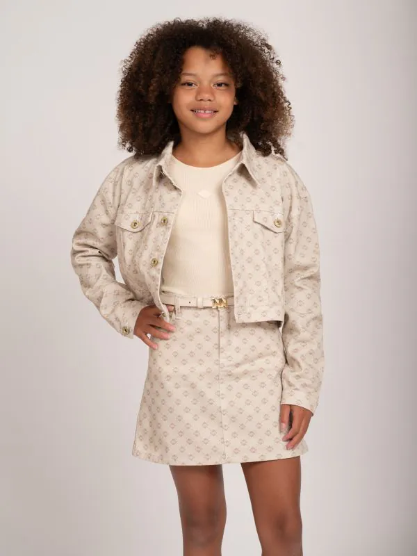 nikkie Cropped jack met logo print