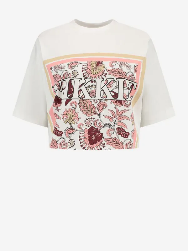 nikkie Cropped T-shirt met grafische print