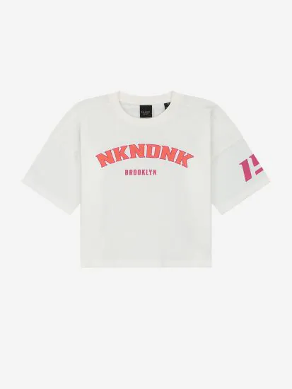 nikkie Cropped T-shirt met logo