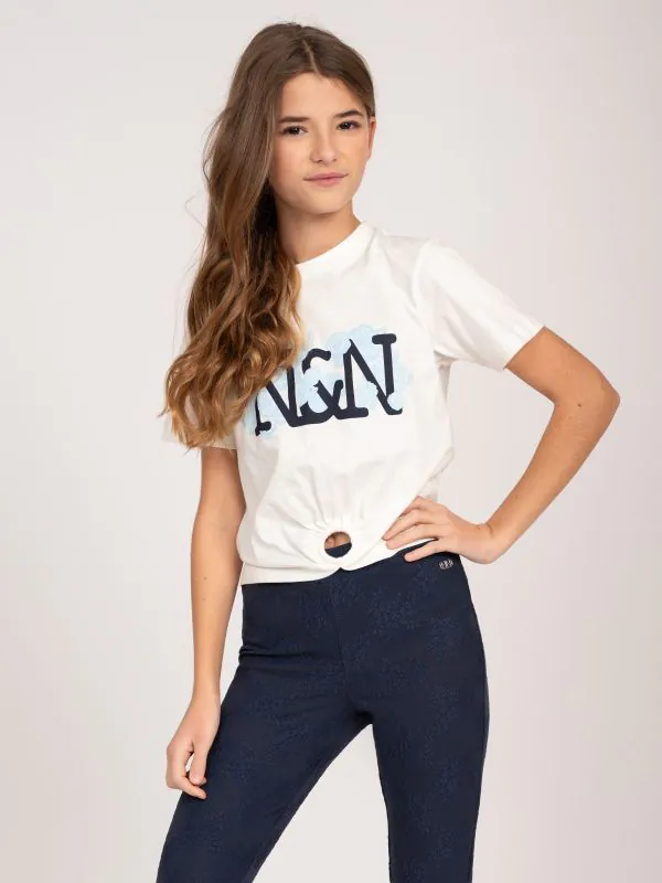 nikkie Cropped T-shirt met NN-logo