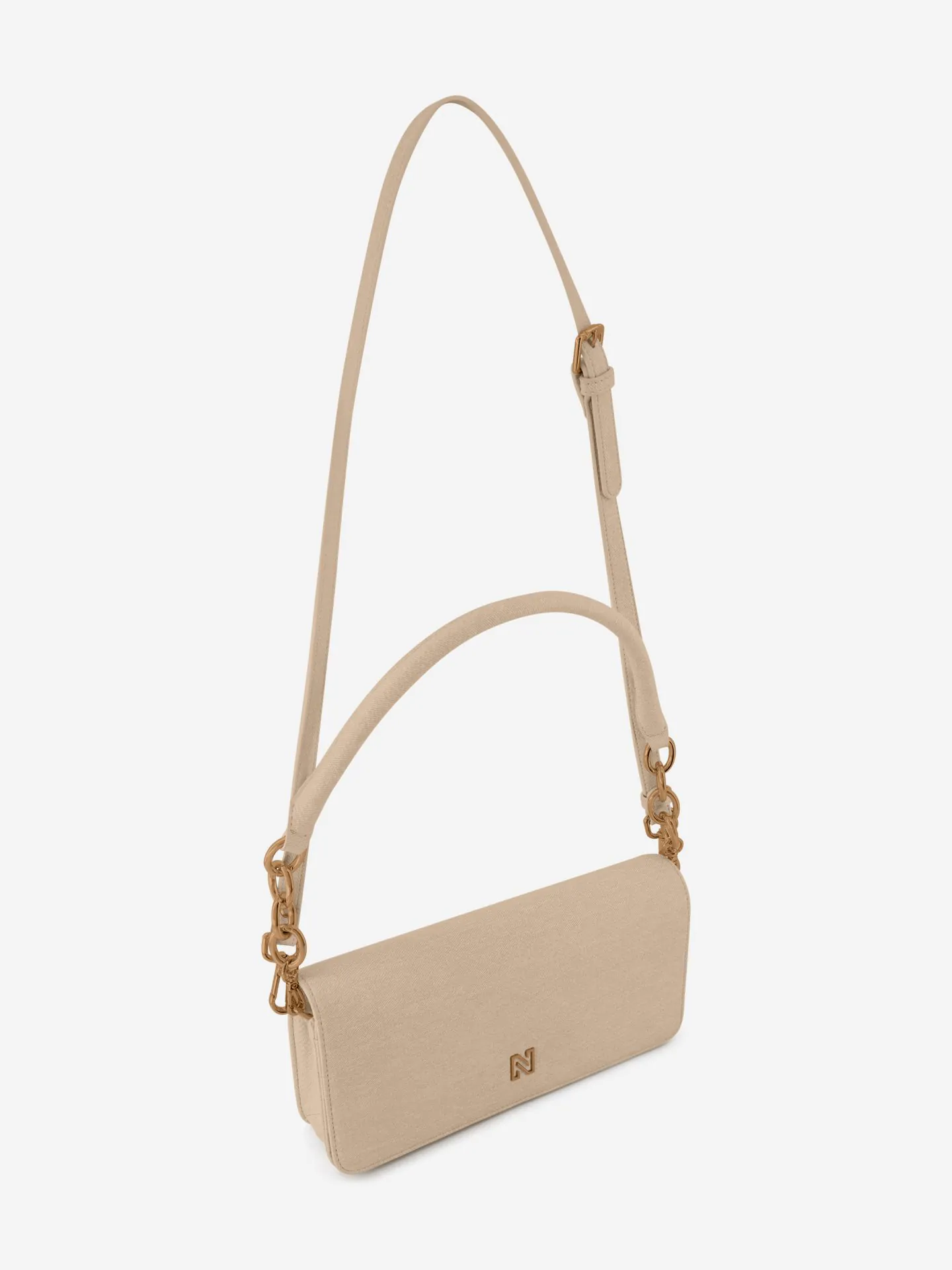 Nikkie Denim Schoudertas Met Ketting Details